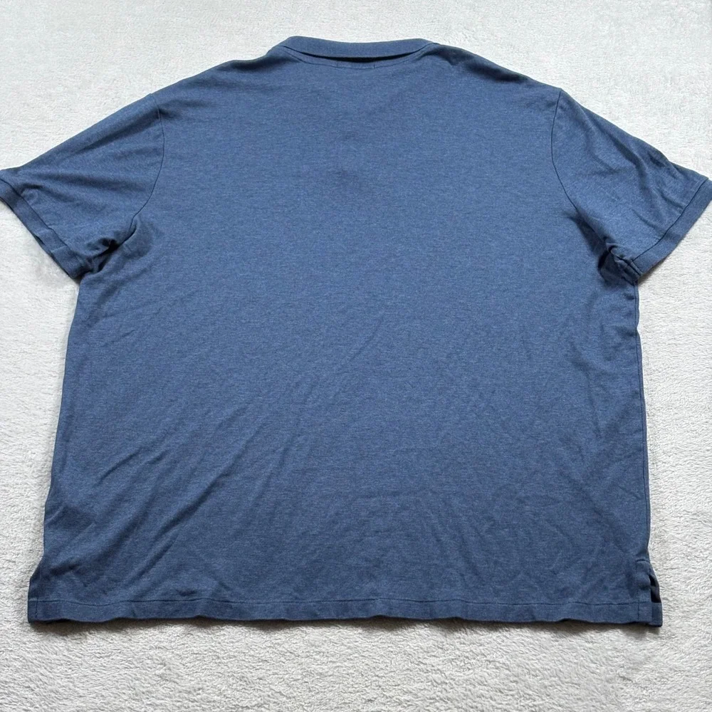Polo Ralph Lauren Mens XXL Blue Classic Fit Cotton Short Sleeve Polo Shirt